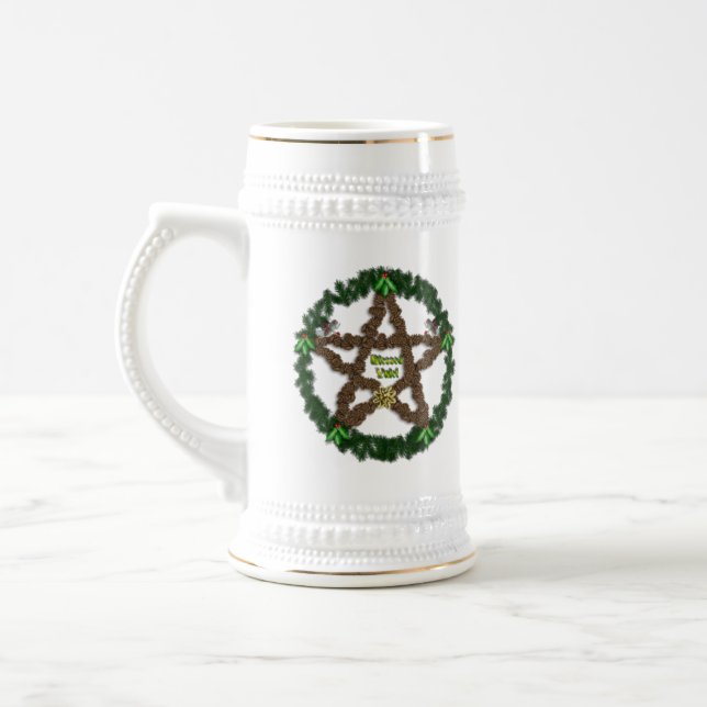 Caneca De Cerveja Pentáculo de Yuletide (Esquerda)