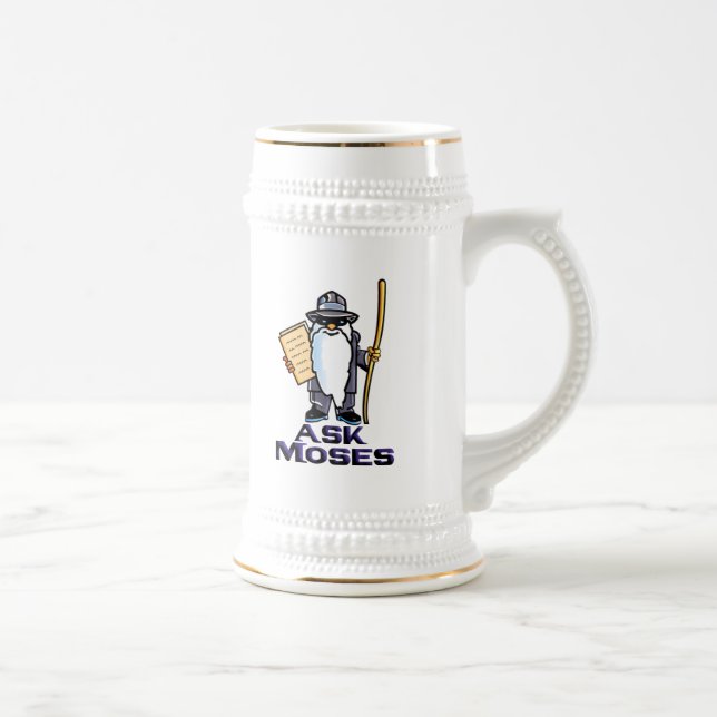 Caneca De Cerveja Pergunte a Moses (Direita)