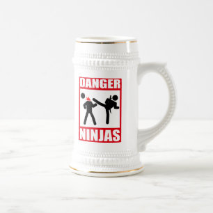 Caneca De Cerveja Perigo Ninjas