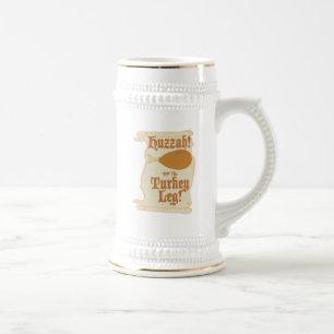 Caneca De Cerveja Perna de Peru Huzzah Ren Fair Refeição Divertida