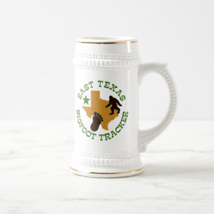 Caneca De Cerveja Perseguidor do leste de Texas Bigfoot