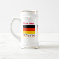 Personalização Bandeira Alemã Vermelha Deutschland