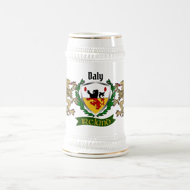 Caneca de cerveja personalizada com escudo irlandê (Centro)