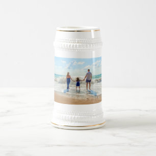 Caneca de cerveja personalizada de cerveja fotográ