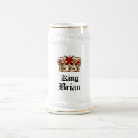 Caneca de cerveja personalizada de cerveja King
