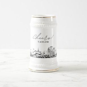 Caneca de cerveja Personalizada De Cerveja Skyline