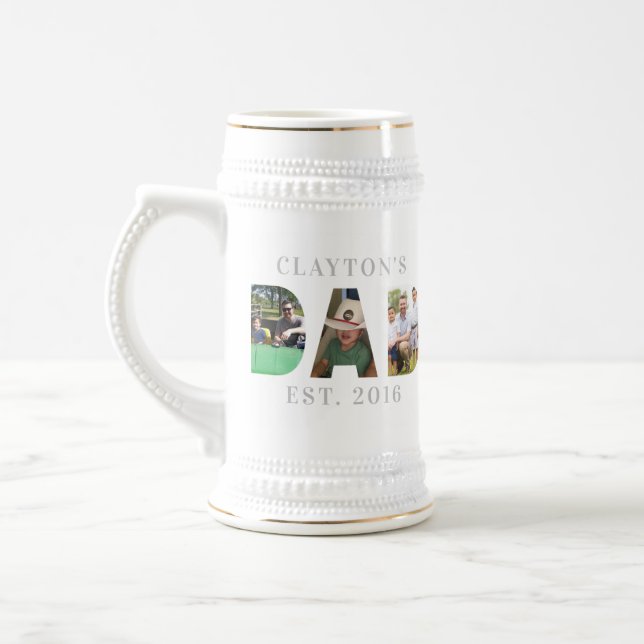 Caneca de cerveja Personalizada De PAI Fotográfico (Esquerda)