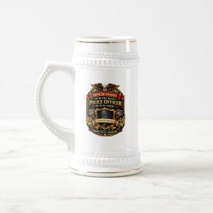 Caneca de Cerveja Personalizada do Policial de Nov
