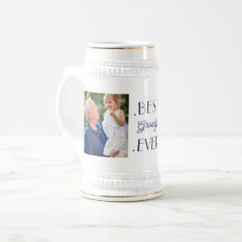 Caneca De Cerveja Personalizado 2 Fotografia Melhor Avô De Aniversár