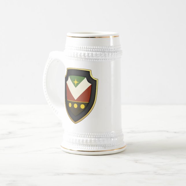 Caneca de cerveja - Personalizado com o embaixador (Frente Esquerda)