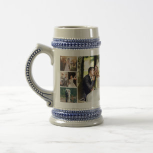 Caneca De Cerveja Personalizar 4 Colagem Personalizada de Fotos