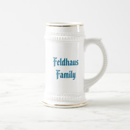 Caneca de Cerveja PERSONALIZAR Nome Azul Bávaro