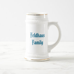 Caneca de Cerveja PERSONALIZAR Nome Azul Bávaro