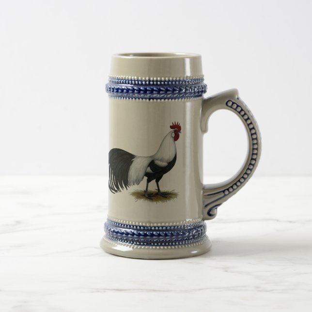 Caneca De Cerveja Phoenix:  Galo de Duckings Silver (Direita)