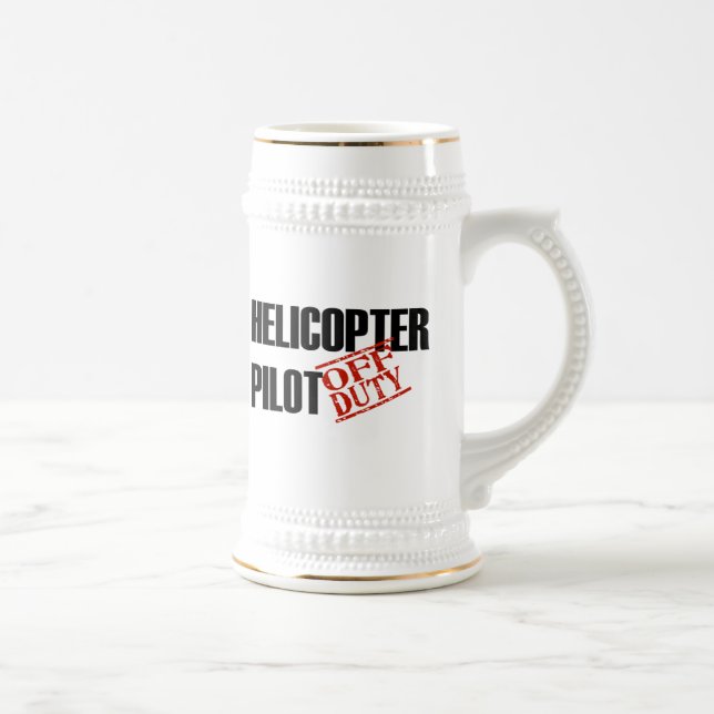 CANECA DE CERVEJA PILOTO FORA DE SERVIÇO DO HELICÓPTERO (Direita)