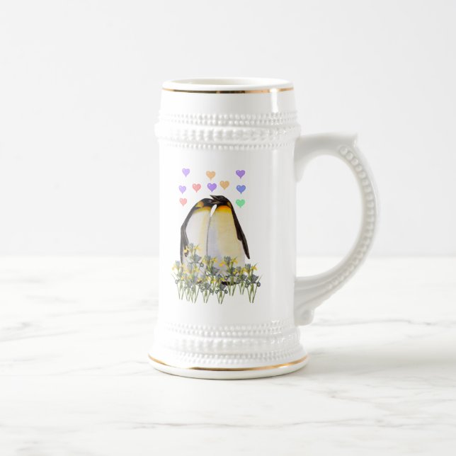 Caneca De Cerveja Pinguins do dia dos namorados (Direita)