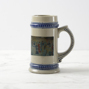 Caneca De Cerveja Pintura mural chinesa