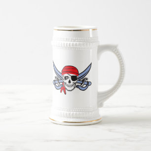 Caneca De Cerveja Pirate Skull Halloween