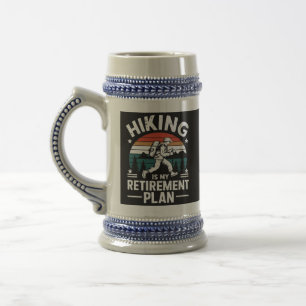 Caneca De Cerveja Plano de Aposentadoria de Caminhada Dito Divertido
