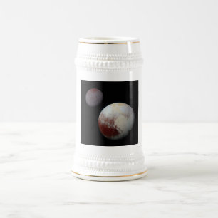 Caneca De Cerveja Plutão & Charon 9th ou Dwarf Planet Solar System