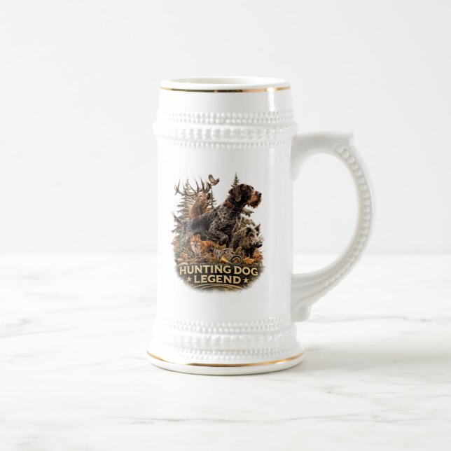 Caneca De Cerveja Pointer de Cabelo Cabeludo Alemão (Direita)
