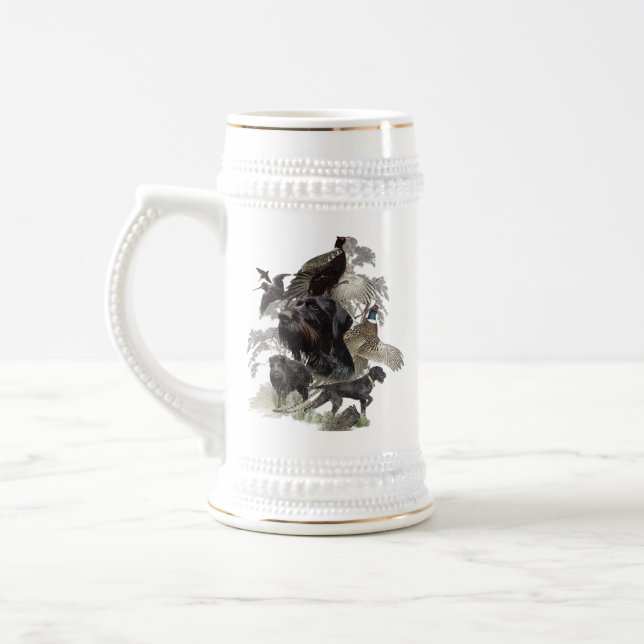 Caneca De Cerveja Pointer de Cabelo Raspado Alemão (Esquerda)