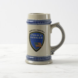 Caneca De Cerveja Polícia que serve orgulhosa