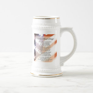 caneca de cerveja policial