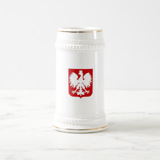 Caneca de cerveja polonesa simples da águia