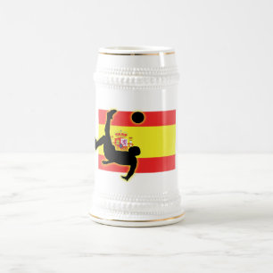 Caneca De Cerveja Pontapé de bicicleta da espanha