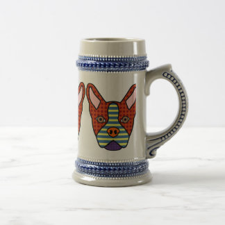 Caneca De Cerveja Pop art de Boston Terrier