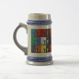Caneca De Cerveja Pop art nº1 de Yeshaya Dank - unidade & harmonia