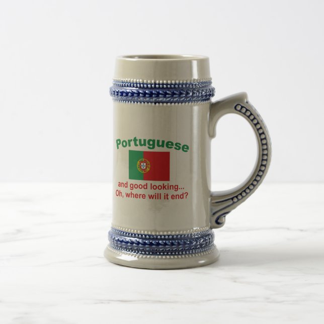 Caneca De Cerveja Português bonito (Direita)