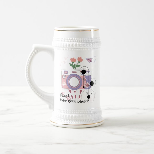 Caneca De Cerveja Posso tirar sua foto? (Esquerda)