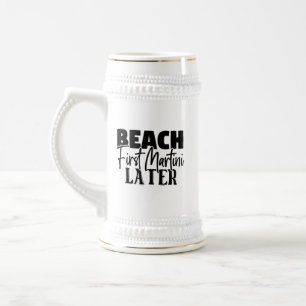 Caneca De Cerveja Praia Primeiro Martini Depois-76545