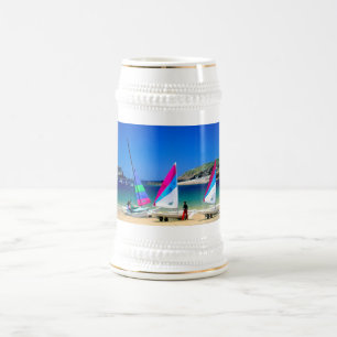 Caneca De Cerveja Preparando-se para velejar em Malo Rua