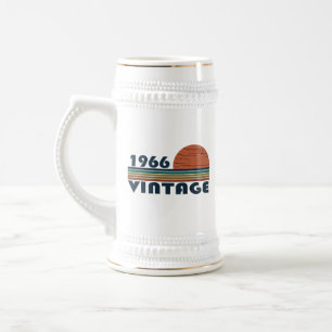 Caneca De Cerveja Presente de aniversário vintage nascido em 1966