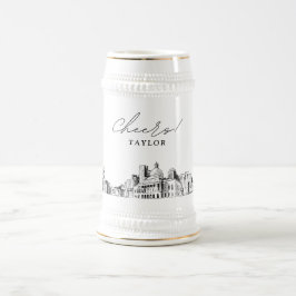 Caneca De Cerveja Presente de festa da noiva de Boston personalizado