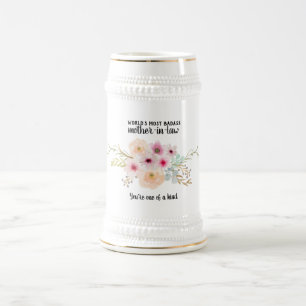 Caneca De Cerveja Presente-sogro BADASS - Um tipo de flor