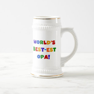 Caneca De Cerveja Presentes brilhantes das cores do Melhor-est Opa