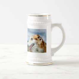 Caneca De Cerveja Presentes de Arte Borzoi
