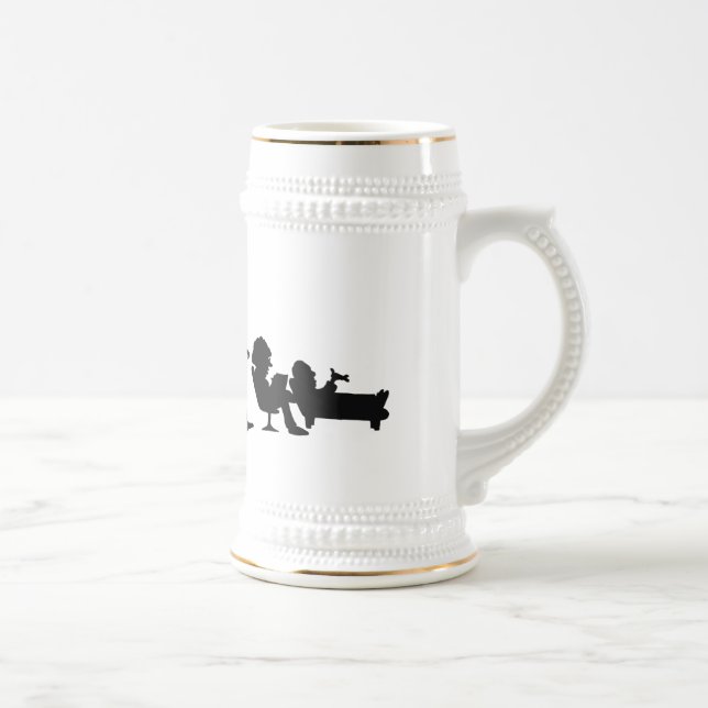 Caneca De Cerveja Presentes dos terapeutas do psiquiatra do (Direita)