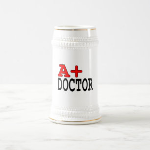Caneca De Cerveja Presentes engraçados para doutores: A+ Doutor