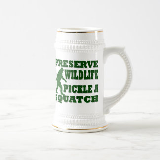 Caneca De Cerveja Preservar a vida selvagem picando um assento