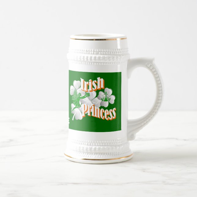 Caneca De Cerveja Princesa Irlandesa Personalizada (Direita)