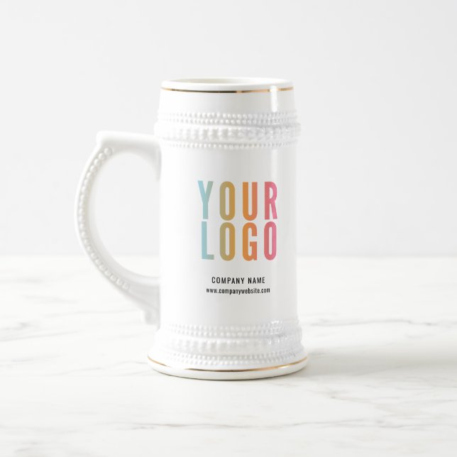 Caneca De Cerveja Promocional de logotipo comercial personalizado (Esquerda)