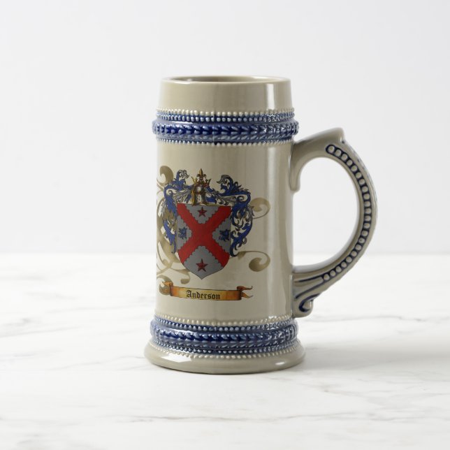 Caneca De Cerveja Protetor/brasão de Anderson (Direita)