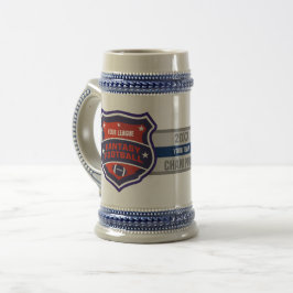 Caneca De Cerveja Protetor do campeão do futebol da fantasia