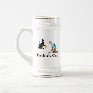 Caneca De Cerveja Psicologia Gata de Pavlov