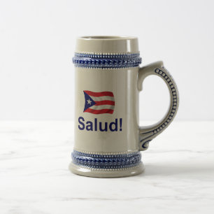 Caneca De Cerveja Puerto Rico Salud!